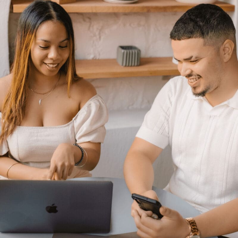 A graphics designer and website developer that work for a boutique agency, discuss how to work on the branding of a client